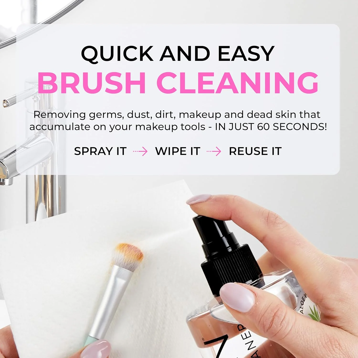 ISOCLEAN Spray Top Brush Cleaner and Microfibre Towel - Image 3